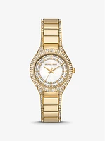 Mini Sylvia Pavé Gold-Tone Watch