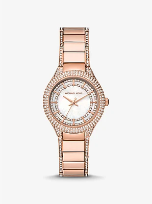 Mini Sylvia Pavé Rose Gold-Tone Watch