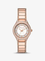 Mini Sylvia Pavé Rose Gold-Tone Watch