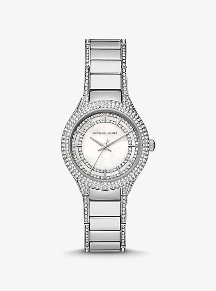 Mini Sylvia Pavé Silver-Tone Watch