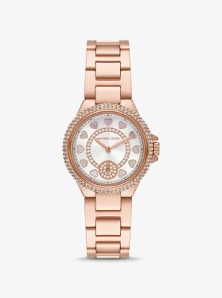 Mini Camille Pavé Rose Gold-Tone Watch