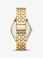 Harlowe Pavé Gold-Tone Watch