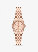 Petite Lexington Pavé Rose Gold-Tone Watch