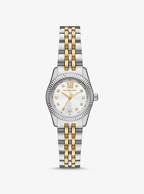 Petite Lexington Pavé Two-Tone Watch