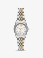 Petite Lexington Pavé Two-Tone Watch