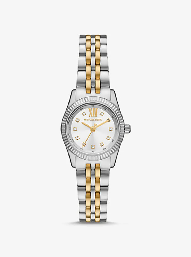 Petite Lexington Pavé Two-Tone Watch