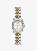 Petite Lexington Pavé Two-Tone Watch