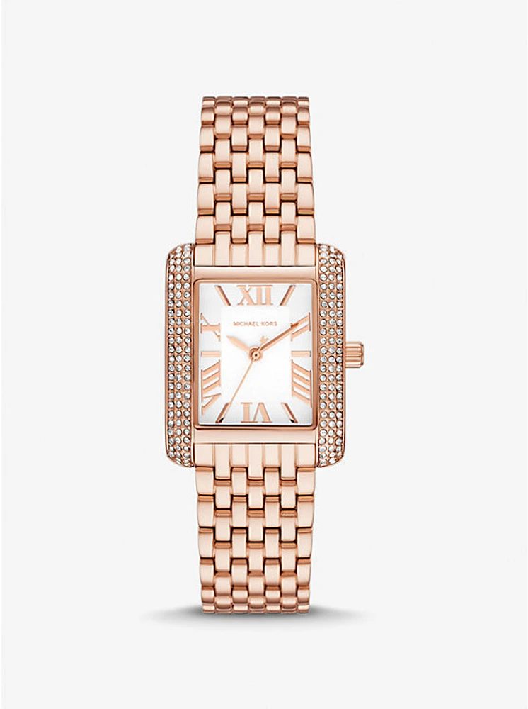 Petite Emery Pavé Rose Gold-Tone Watch