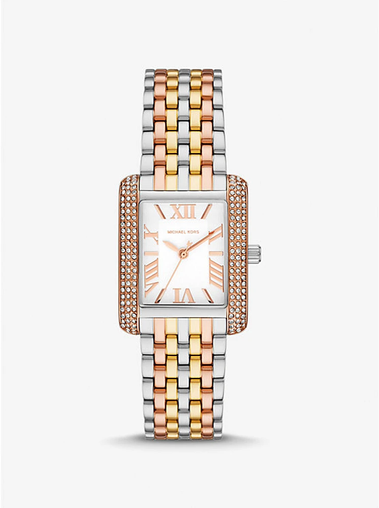 Petite Emery Pavé Tri-Tone Watch