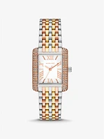 Petite Emery Pavé Tri-Tone Watch