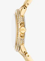 Mini Camille Pavé Gold-Tone Watch