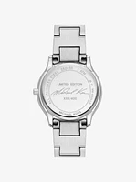 Limited-Edition Mini Sage Pavé Silver-Tone Watch