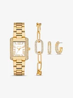 Petite Emery Gold-Tone Watch and Jewelry Gift Set