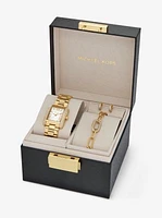 Petite Emery Gold-Tone Watch and Jewelry Gift Set