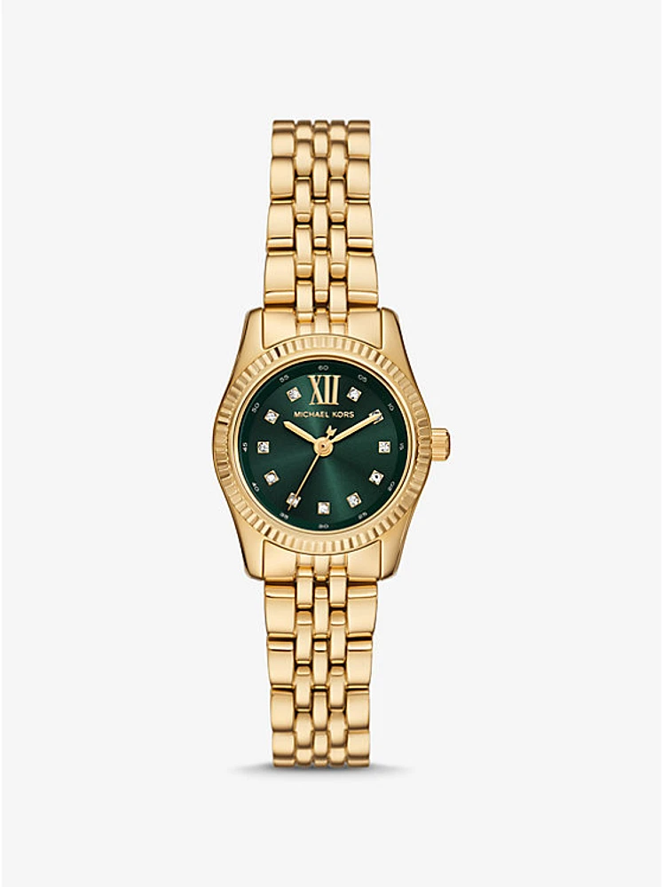 Petite Lexington Pavé Gold-Tone Watch