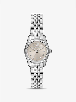 Petite Lexington Pavé Silver-Tone Watch