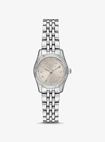 Petite Lexington Pavé Silver-Tone Watch