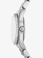 Petite Lexington Pavé Silver-Tone Watch