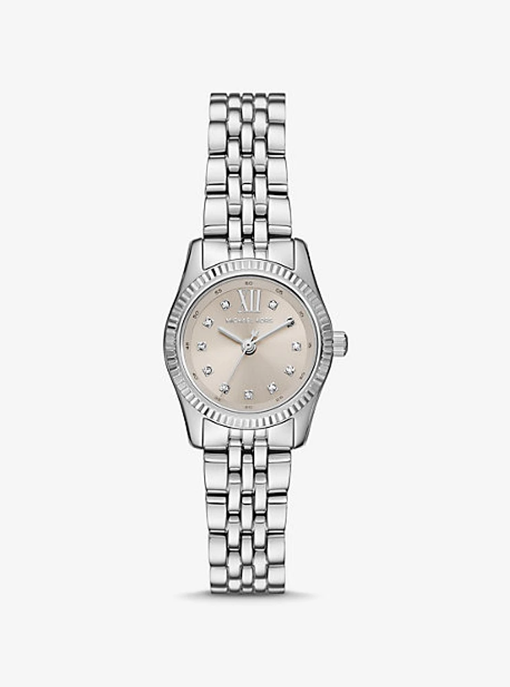 Petite Lexington Pavé Silver-Tone Watch