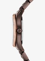 Petite Lexington Pavé Espresso-Tone Watch