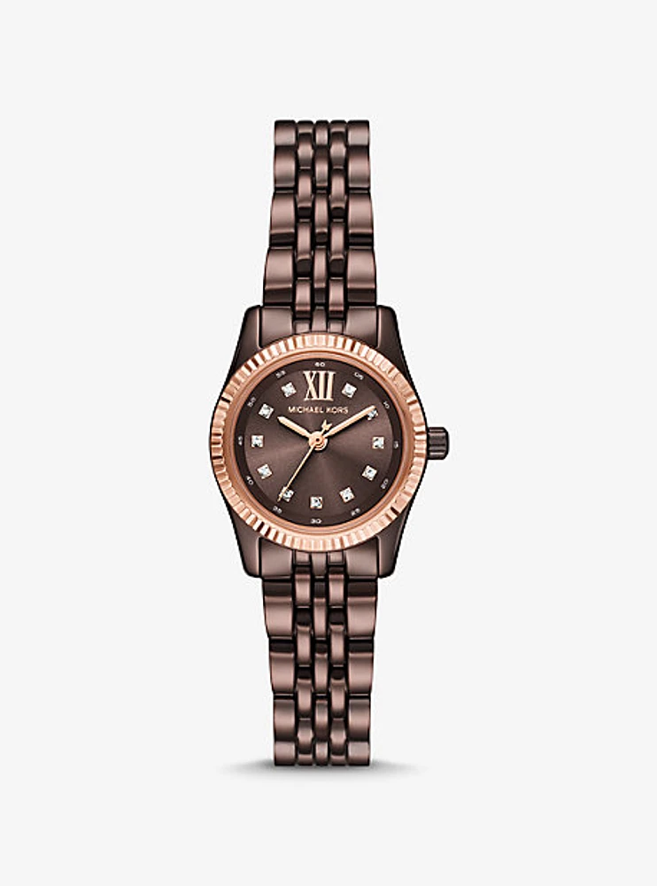 Petite Lexington Pavé Espresso-Tone Watch