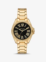 Kaycie Pavé Gold-Tone Watch