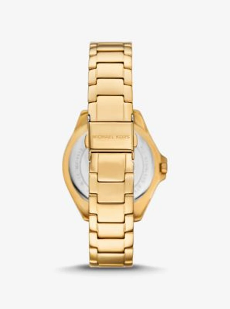 Kaycie Pavé Gold-Tone Watch