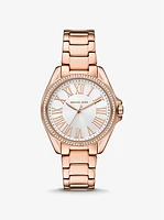 Kaycie Pavé Rose Gold-Tone Watch