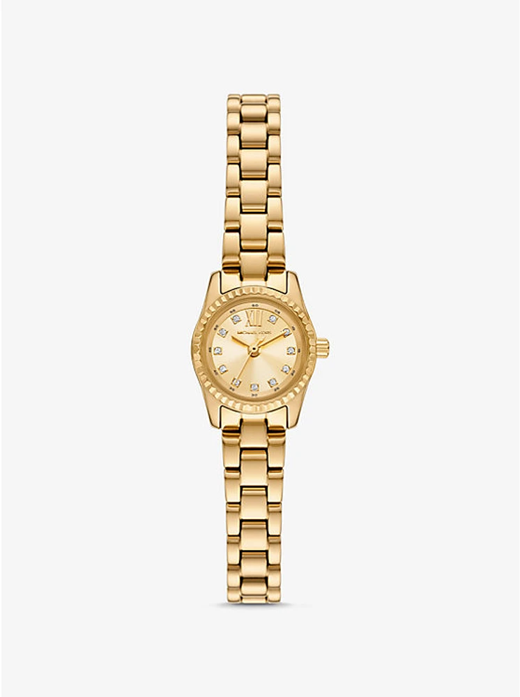 Mini Lexington Pavé Gold-Tone Watch