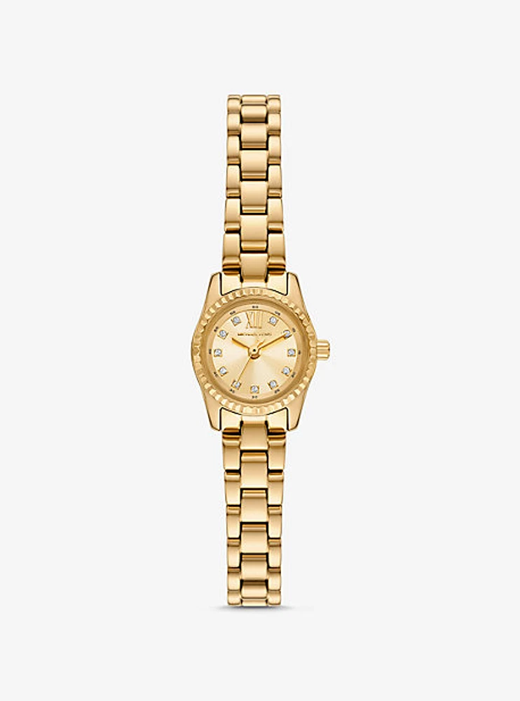 Mini Lexington Pavé Gold-Tone Watch