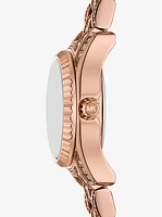 Mini Lexington Pavé Rose Gold-Tone Watch