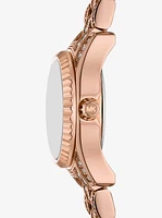 Mini Lexington Pavé Rose Gold-Tone Watch