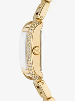 Mini Emery Pavé Gold-Tone Watch