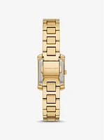 Mini Emery Pavé Gold-Tone Watch