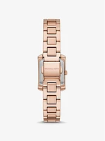 Mini Emery Pavé Rose Gold-Tone Watch