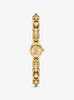 Mini Astor Link Gold-Tone Bracelet Watch