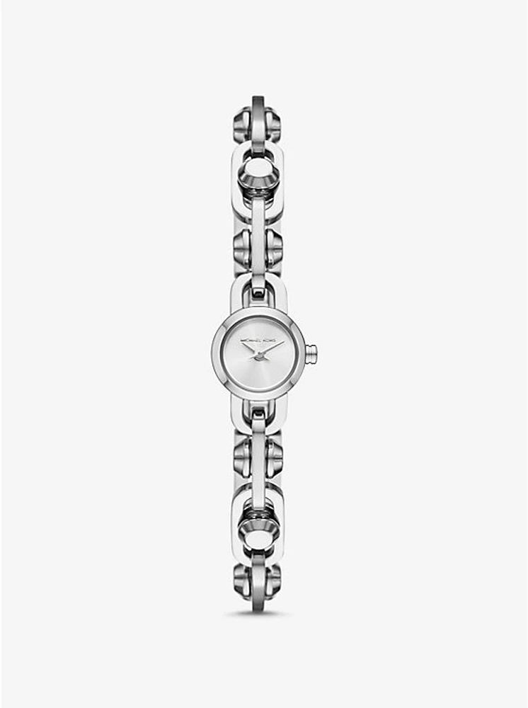 Mini Astor Link Silver-Tone Bracelet Watch