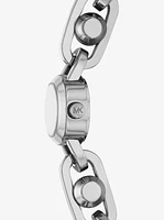 Mini Astor Link Silver-Tone Bracelet Watch