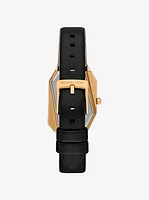 Suri Gold-Tone and Leather Watch