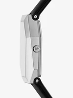 Suri Silver-Tone and Leather Watch
