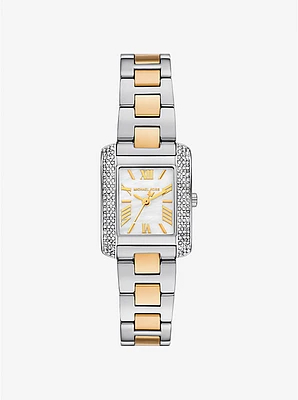 Petite Emery Pavé Two-Tone Watch