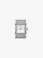 Darrington Pavé Silver-Tone Ring Watch