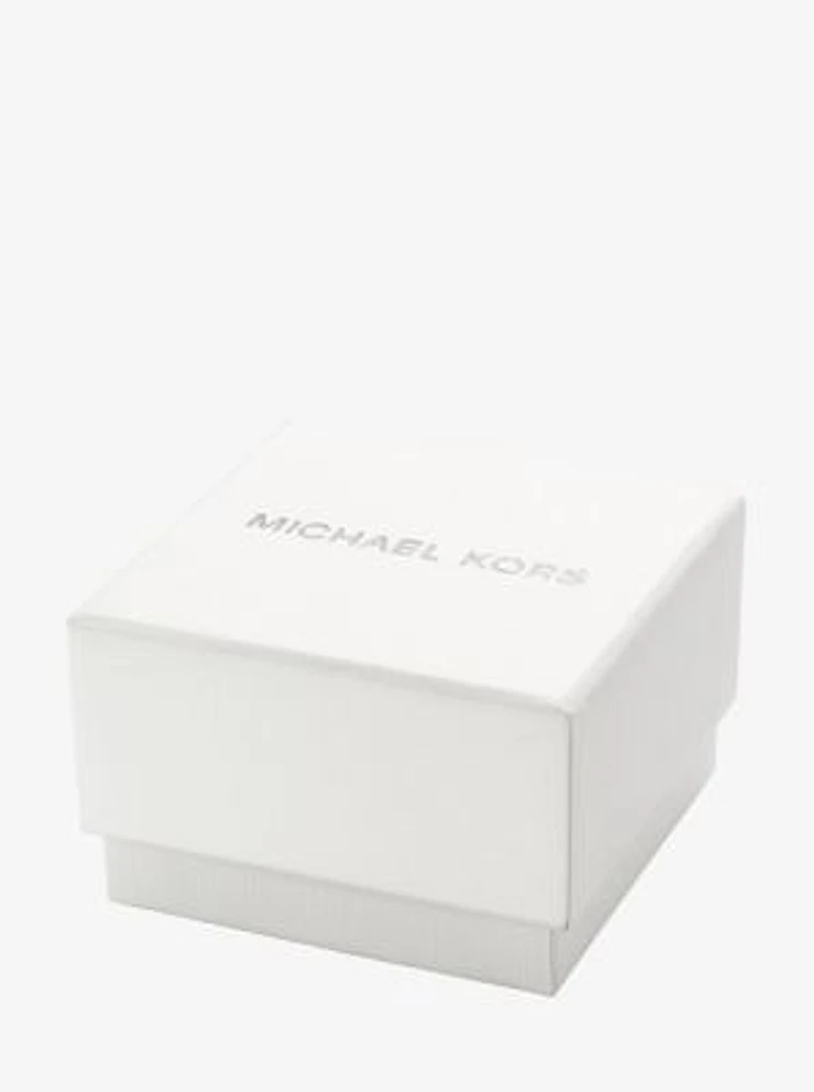 Darrington Pavé Silver-Tone Ring Watch