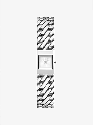 Mini Darrington Silver-Tone Chain-Link Watch