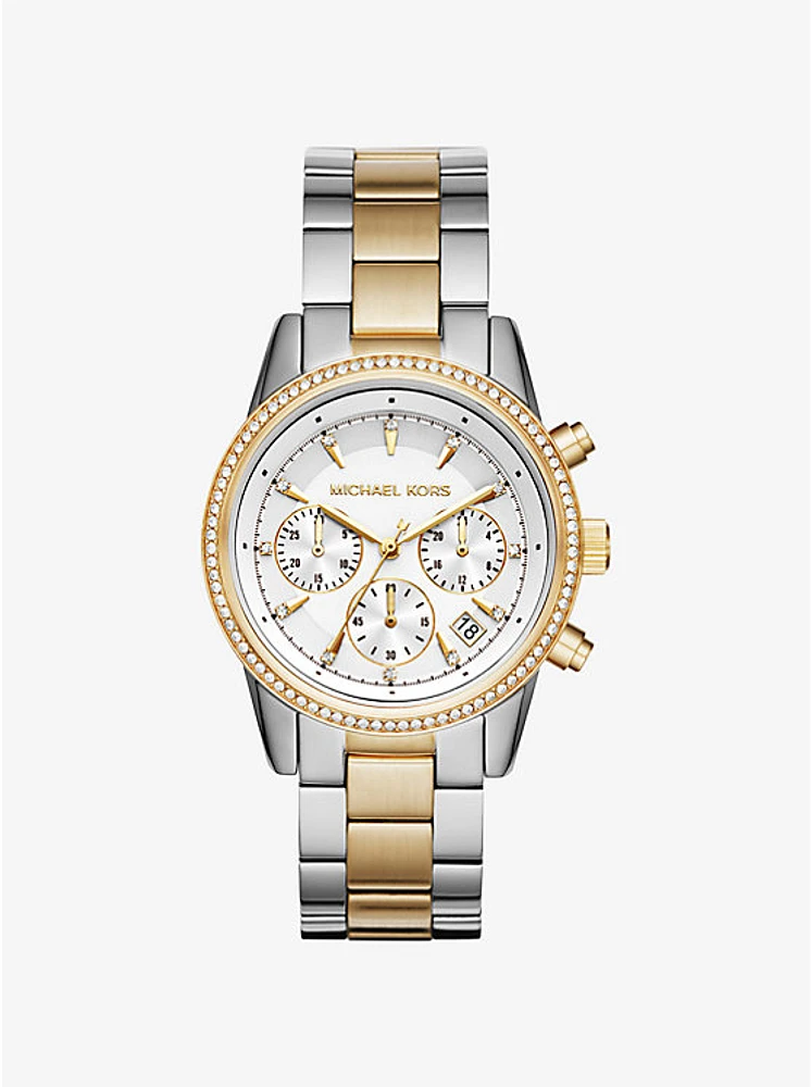 Bryant Pavé Two-Tone Watch