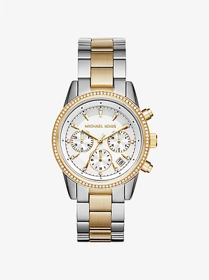 Bryant Pavé Two-Tone Watch