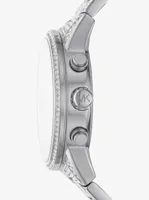 Ritz Pavé Silver-Tone Watch