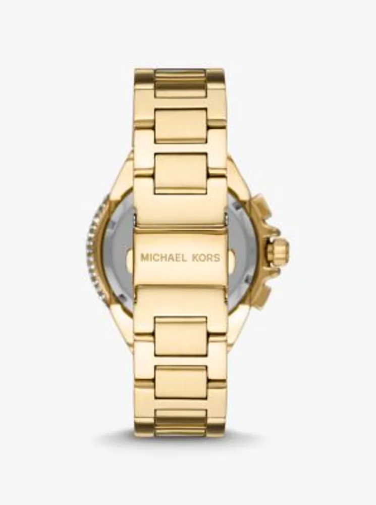 Oversized Camille Pavé Gold-Tone Watch