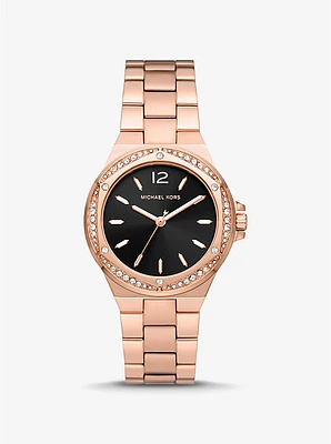 Lennox Pavé Rose Gold-Tone Watch