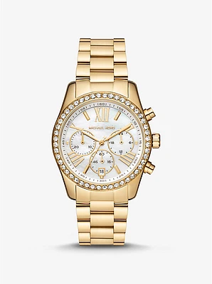 Lexington Pavé Gold-Tone Watch